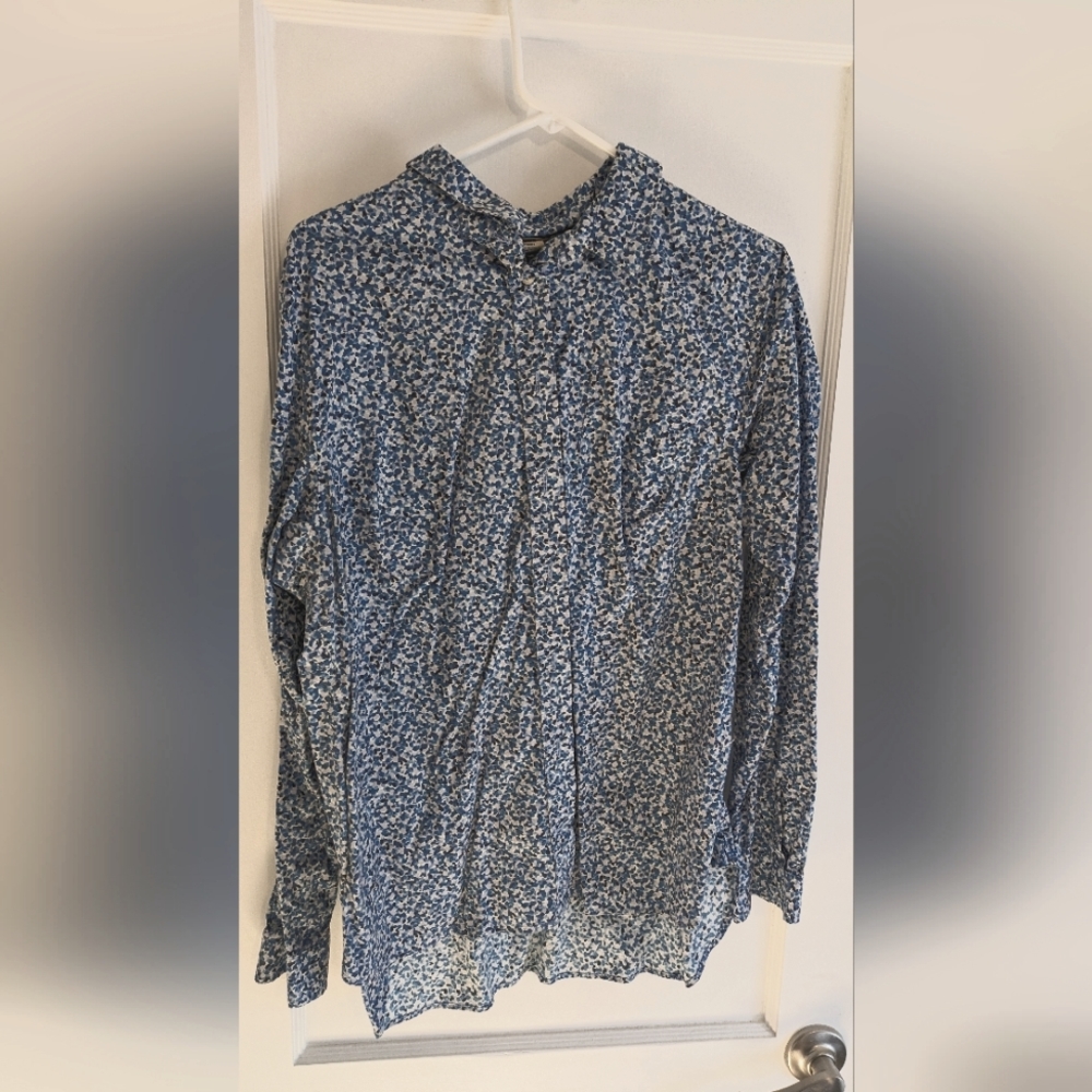 Duluth Trading Company Bottom Down Speckled Shirt